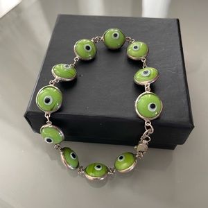 Evil eye 🧿 never worn. very pretty green bracelet